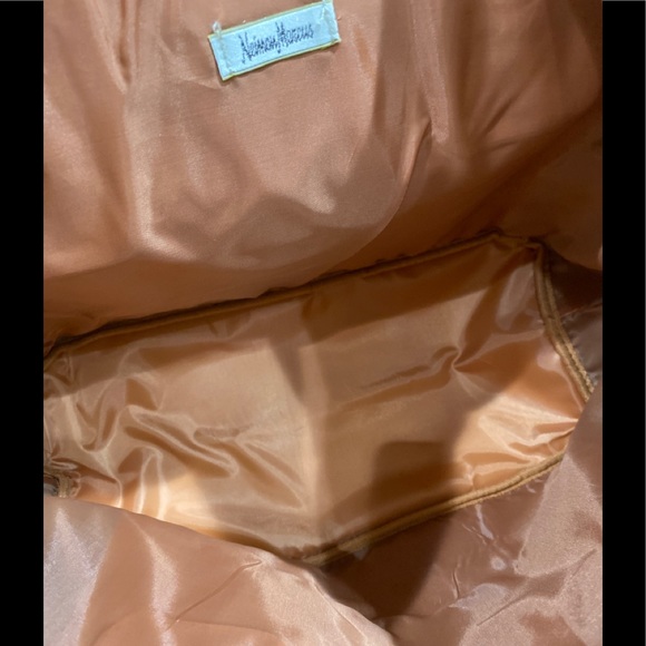 Neiman Marcus Pebbled Tote Hand Bag Multicolor Black Brown Faux Leather Purse - Picture 6 of 8